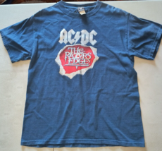 AC/DC Razors Edge Medium Band Music Shirt blue Anthill Trading Vintage 2005 - £31.78 GBP