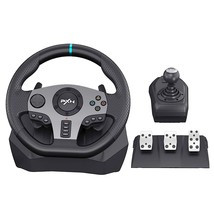 Xbox Steering Wheel V9 Pc Steering Wheel Racing Wheel Dual-Motor Feedback Drivin - £226.80 GBP
