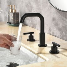 Shamanda Brass Widespread Bathroom Faucet Two Handle Three Hole Vanity Sink, 7 - £87.90 GBP