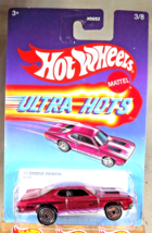 2022 Hot Wheels Target Ultra Hots Series 3/8 &#39;71 DODGE DEMON Pink w/Chrome UH Sp - £9.79 GBP