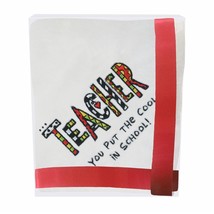 Our Name is Mud Teacher Fleece Blanket 60" x 50" Plush Sentiment Embroidered image 2