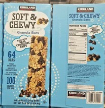 2 PACK  KIRKLAND SIGNATURE SOFT &amp; CHEWY GRANOLA BARS  WITH REAL CHOCOLAT... - £39.86 GBP