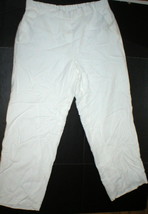 Womens Worth New York NWT $498 14 White Crepe Crawford Pants Lined Relaxed Wide  - £394.09 GBP