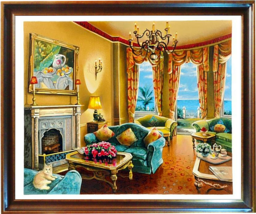 Anatoly Metlan-&quot;Sunny Day in Florida&quot;-Framed LE Serigraph/Paper/Hand Signed/LOA - £206.99 GBP