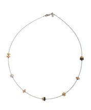 Gold &amp; Rhodium Plated Steampunk Statement Necklace - Long Chain Unique Gift - $28.96