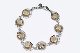 Women Elegant Jewelry Pearl Pearls Bracelet Gold Plated Handmade Unique Gift - £80.79 GBP