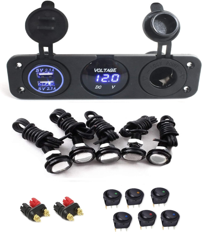 Portable Power Box Component Kit - 12V Power Station Kit for Camping, Hu... - $101.30