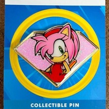 Sonic The Hedgehog Amy Rose Golden Series Enamel Pin Figure Collectible ... - £7.95 GBP