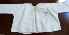 VTG 1960s Russian Newborn baby light yellow flannel cotton shirt Rasposh... - $17.82