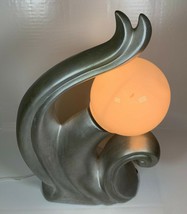 Modern Vanity Light Lamp - Silver Table Lamp 17&quot; - £157.27 GBP