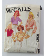 McCalls 6367 Vintage Misses Set of Blouses Size 16 - £3.14 GBP