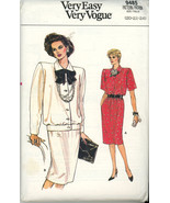 Vintage Vogue Pattern 9485 Misses Top Skirt size 20-24 Very Easy - £3.16 GBP