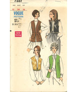 Vogue 7537 Vest Size 12 Bust 34 Hip #5 - £3.16 GBP