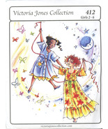 Victoria Jones 412 Girls dress in 3 variations uncut 2-6 - £3.16 GBP