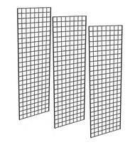 Only Hangers - Black Commercial Grade Gridwall Art Display Panels  Heavy Duty G - £69.81 GBP+