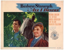 *Douglas Sirk&#39;s ALL I DESIRE (1953) Barbara Stanwyck, Richard Carlson &amp; ... - £51.95 GBP