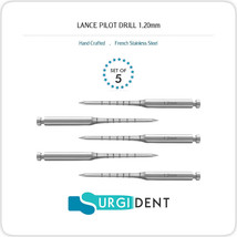 *SET OF 5* LANCE PILOT DRILL 1.20MM DENTAL IMPLANTS *CE* NEW - £59.29 GBP