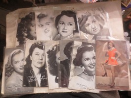 Lot of 10 Vintage Movie Tv Actress Arcade Exhibit Cards Debbie Reynolds O&#39;hara - £7.47 GBP