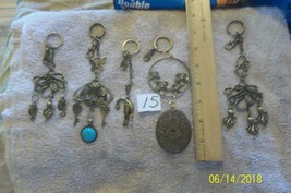 purse jewelry bronze color keychain backpack dangle charms 15 lot of 5 - £9.35 GBP