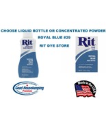 ROYAL BLUE 29 RIT Fabric DYE choose Liquid Bottle or Powder Concentrate ... - $23.18 CAD+