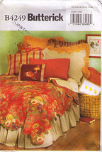 2004 Home Decorating Bedroom Ensemble Pattern 4249 B Uncut - $12.00