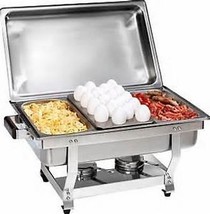 1/3 Size CHAFER PAN 6 PACK CATERING HOTEL CHAFING DISH ONE THIRD SIZE PANS - £140.01 GBP