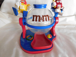 M Ms Yellow Red Make A Splash Candy Dispenser 7 Inches Tall - £8.64 GBP