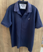 Nautica Navy Men’s Collared T Shirt XL 100% Cotton - £22.18 GBP