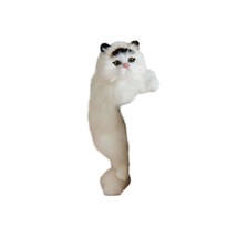 Fur Cat Simulator Plush Stuffed Cat Doll Cute Animal Sofa Decoration Room Decor  - £10.40 GBP