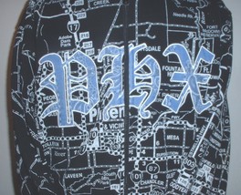 Phoenix Arizona hooded sweatshirt w freeway map design &quot;hip-hop&quot; style, ... - £31.87 GBP