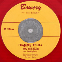 Franz Schermann - Franzel Polka / Lindeneau - 1955 45 rpm Red Vinyl Record F204 - £17.90 GBP