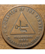 Charlestown, Massachusetts MA Amount of My Wages One Penny Masonic Token - $14.00
