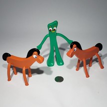 Set of 3 Prema Toy Co ONE 5.75&quot; Gumby 4.5&quot; &amp; TWO Pokey Bendable Poseable Figures - £15.14 GBP