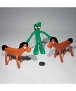 Set of 3 Prema Toy Co ONE 5.75&quot; Gumby 4.5&quot; &amp; TWO Pokey Bendable Poseable... - £15.14 GBP
