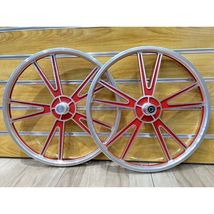 BMX Bicycle 20&quot; ALLOY Sport Rim RED Complete Wheelset DHL EXPRESS - £130.67 GBP