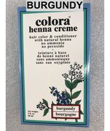 COORA HENNA CREME HAIR COLOR &amp; CONDITIONER W/ NATURAK HENNA : BURGUNDY - $9.99