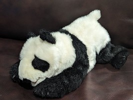 FOLKMANIS FULL BODY BLACK &amp; WHITE  PANDA PUPPET, MOVEABLE MOUTH, 16 IN. - £25.31 GBP