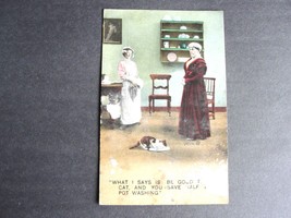 What I says is to be good…- Bamforth &amp; Co. Publishers, 1911 Postmarked Postcard. - £7.12 GBP