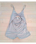 $79 SOMEDAYS LOVIN Asos LIGHT GREY Open Front DRAPED Playsuit ROMPER Jer... - $1,280.43 MXN