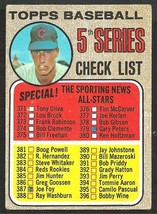 5th Series Checklist Chicago Cubs Ken Holtzman 1968 Topps #365 partially marked - £0.59 GBP