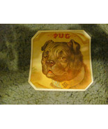 superb 1920s 4X4 cigar box label, PUG, mint, vintage--for dog lovers - £27.57 GBP