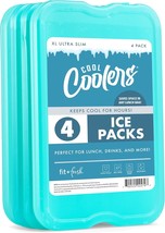 Fit And Fresh Cool Coolers: 4-Pak Xl Slim Ice Packs, Perfect For Lunch B... - $35.95