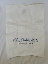 VINTAGE Kaufmann&#39;s Department Store All the Right Choices Plastic Shopping Bag - £11.69 GBP