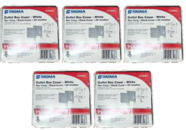Flat Box Cover Square Plastic 2-Gang For Wet Locations, Sigma 14160WH (5... - $92.26 MXN