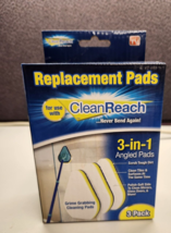 3 Pack Clean Reach 3-in-1 Angled Replacement Pads Tri-Sales Marketing - £3.73 GBP