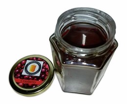 Cranberry Scented 100 Percent  Beeswax Jar Candle, 12 oz - £21.39 GBP