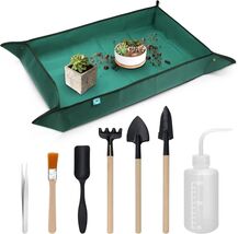 Large 43.3" x 29.5" Waterproof Gardening Mat with 7-Piece Succulent Tool... - $34.60