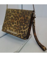 Rebecca Minkoff Flap Animal Print Mini Handbag Goldtone Accents Strap/Chain - £31.15 GBP