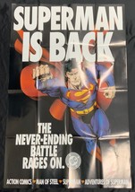 Superman is Back Promo Poster 1993 28x43 In DC Comics Death of Superman - $23.75