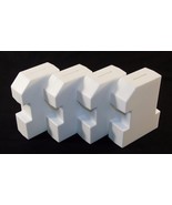 Plastic Number One Coin Saving Banks, WHITE ~ Set of 4 ~ Child&#39;s Change ... - $8.77